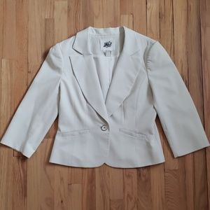 White House Black Market Cream Blazer